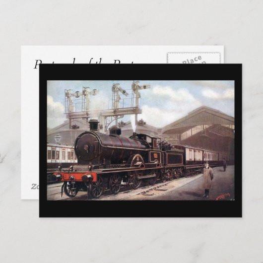 Old Postcard - Euston, Scotch Express Postkarte (Vorne/Hinten)