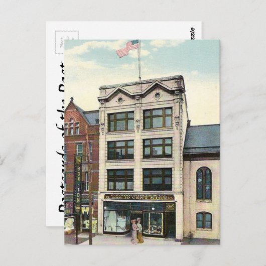 Old Postcard - F W Woolworth's, York, Pennsylvania Postkarte (Vorne/Hinten)