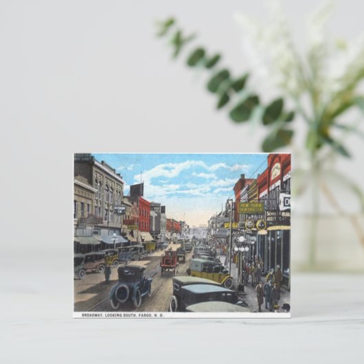 Old Postcard - Fargo, North Dakota, USA Postkarte (Stehend Vorderseite)