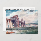 Old Postcard - Forth Bridge, Schottland Postkarte (Vorne/Hinten)