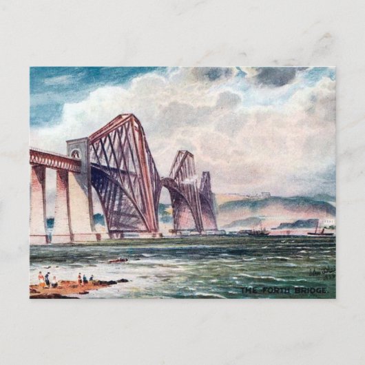 Old Postcard - Forth Bridge, Schottland Postkarte (Vorderseite)
