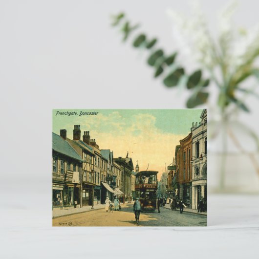 Old Postcard - Französisch, Doncaster, Yorkshire Postkarte (Stehend Vorderseite)