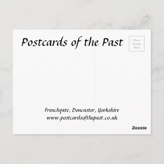 Old Postcard - Französisch, Doncaster, Yorkshire Postkarte (Rückseite)