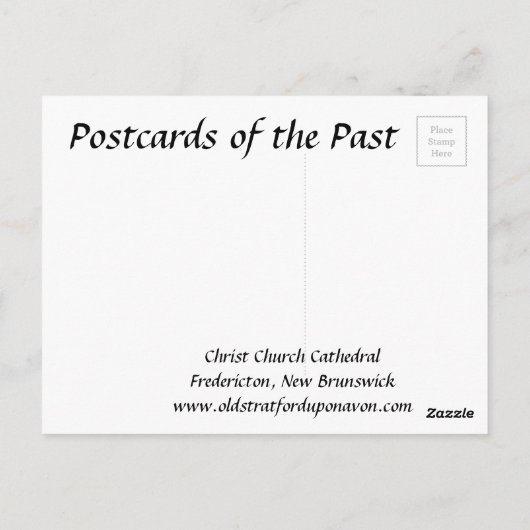 Old Postcard - Fredericton, New Brunswick Postkarte (Rückseite)