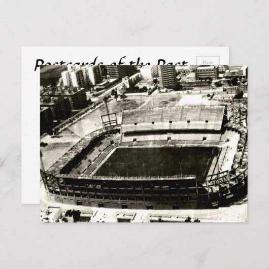Old Postcard - Fußballstadion, Sevilla, Spanien Postkarte (Vorne/Hinten)