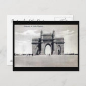 Old Postcard - Gateway of India, Mumbai Postkarte (Vorne/Hinten)