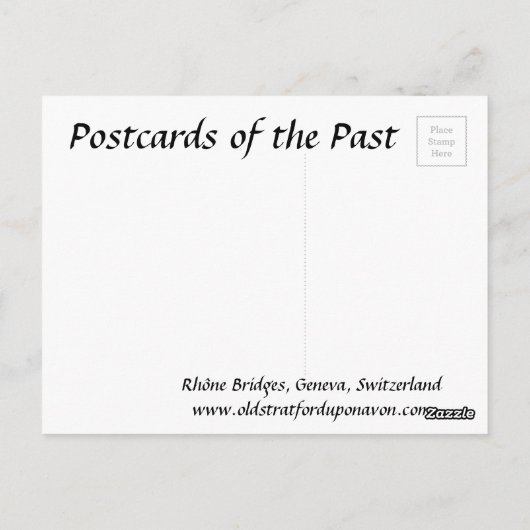 Old Postcard - Genf, Schweiz Postkarte (Rückseite)