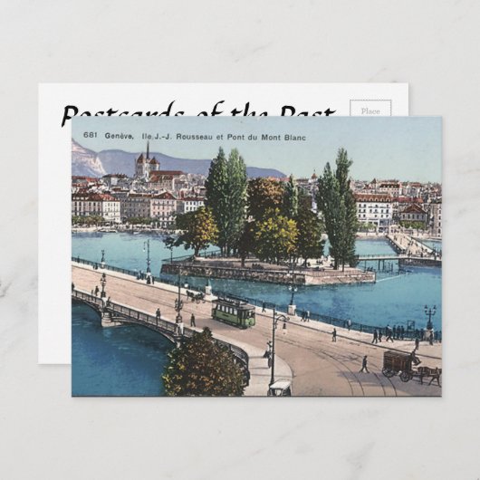Old Postcard - Genf, Schweiz Postkarte (Vorne/Hinten)