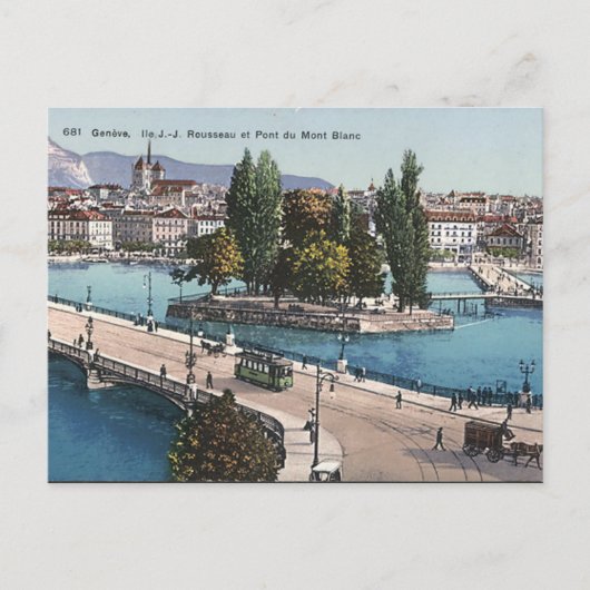 Old Postcard - Genf, Schweiz Postkarte (Vorderseite)