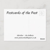 Old Postcard - Gibraltar - The Galleries Postkarte (Rückseite)