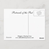 Old Postcard, Glasgow, Charing Cross Postkarte (Rückseite)