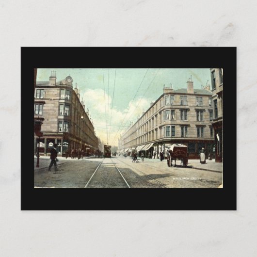 Old Postcard, Glasgow, Whiteinch Cross im Jahr 191 Postkarte (Vorderseite)