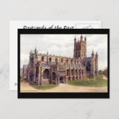 Old Postcard - Gloucester Cathedral Postkarte (Vorne/Hinten)