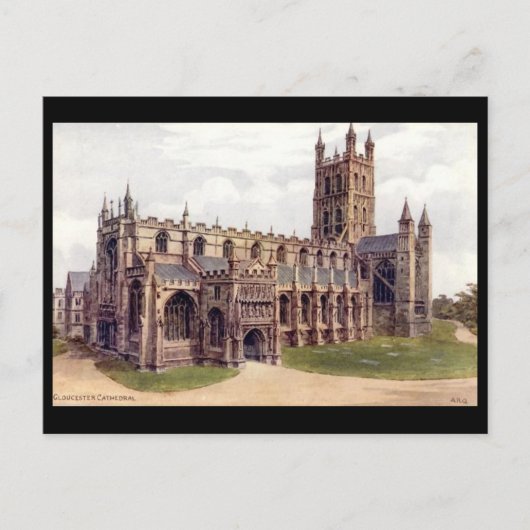 Old Postcard - Gloucester Cathedral Postkarte (Vorderseite)