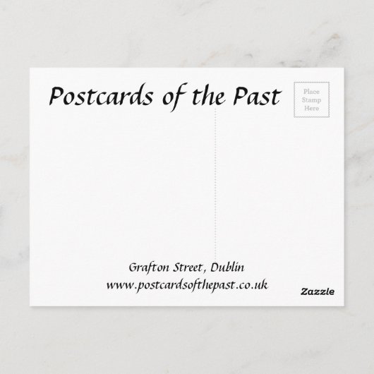 Old Postcard - Grafton Street, Dublin Postkarte (Rückseite)