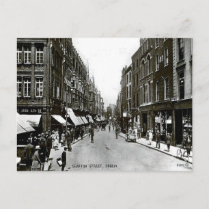 Old Postcard - Grafton Street, Dublin Postkarte