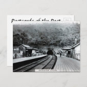 Old Postcard - Grindleford Station, Derbyshire Postkarte (Vorne/Hinten)