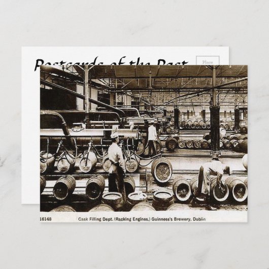 Old Postcard - Guinness Brewery, Dublin Postkarte (Vorne/Hinten)