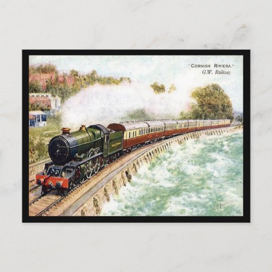 Old Postcard - GWR Cornish Riviera Express Postkarte (Vorderseite)