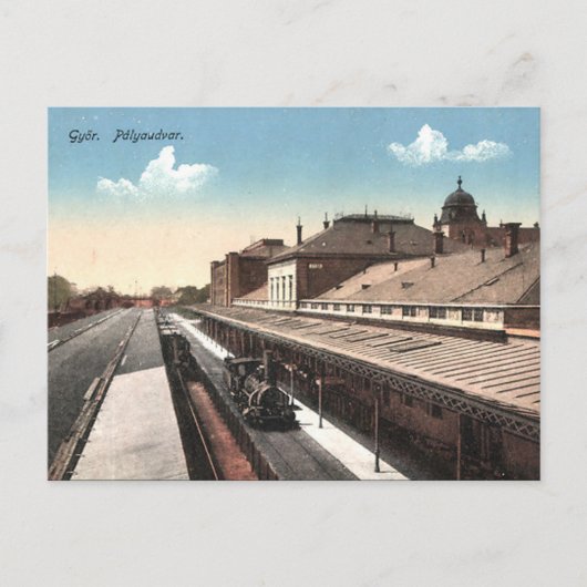 Old Postcard - Gyor, Ungarn Postkarte (Vorderseite)