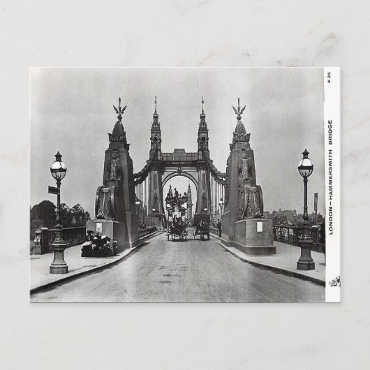 Old Postcard - Hammersmith Bridge, London Postkarte (Vorderseite)