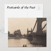 Old Postcard - Hammersmith Bridge, London Postkarte (Vorne/Hinten)
