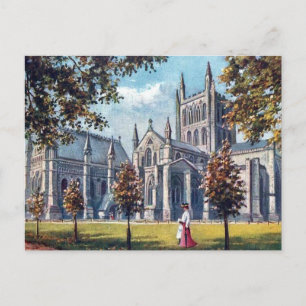 Old Postcard - Hereford Cathedral Postkarte