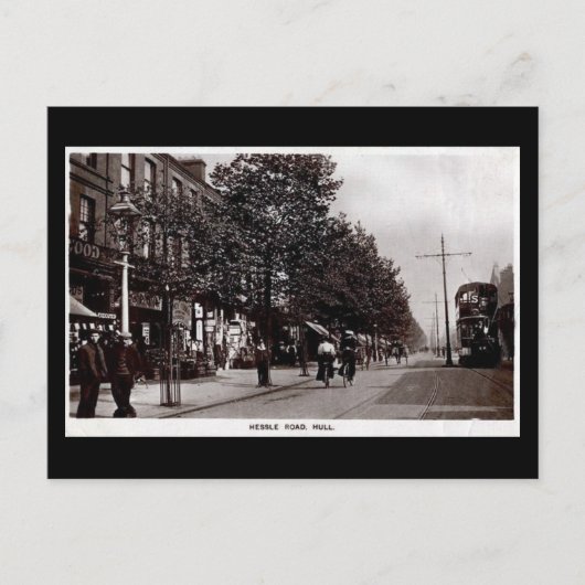 Old Postcard - Hessle Rd, Hull, Yorkshire Postkarte (Vorderseite)