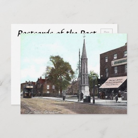 Old Postcard - High Cross, Tottenham, London Postkarte (Vorne/Hinten)
