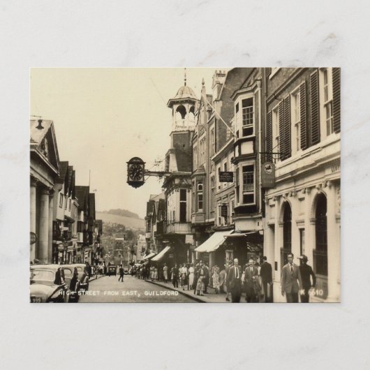Old Postcard - High St, Guildford, Surrey Postkarte (Vorderseite)