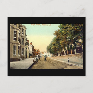 Old Postcard - High St, Newmarket, Suffolk Postkarte