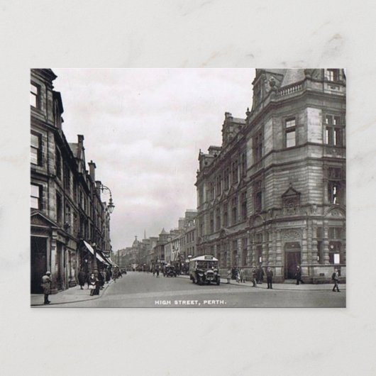 Old Postcard - High St, Perth, Schottland Postkarte (Vorderseite)