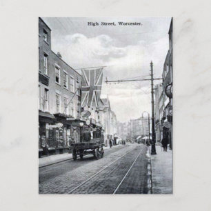 Old Postcard - High Street, Worcester Postkarte