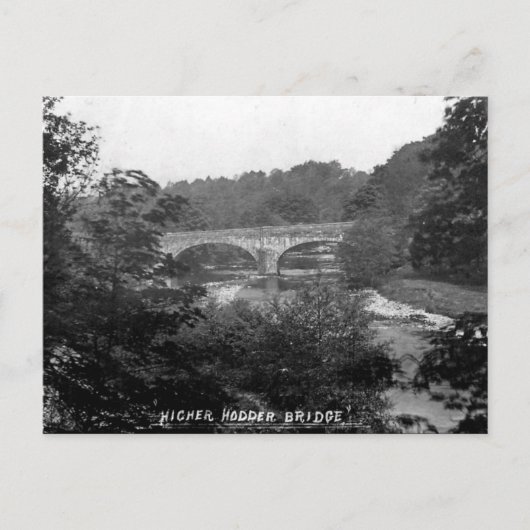 Old Postcard - Higher Hodder, Lancashire Postkarte (Vorderseite)