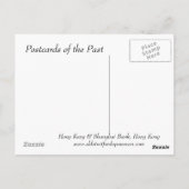 Old Postcard - Hong Kong and Shanghai Bank, Hong Postkarte (Rückseite)