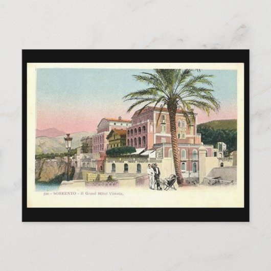 Old Postcard - Hotel Vittoria, Sorrento, Italien Postkarte (Vorderseite)