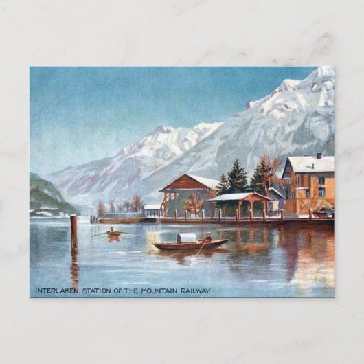 Old Postcard - Interlaken, Schweiz Postkarte (Vorderseite)