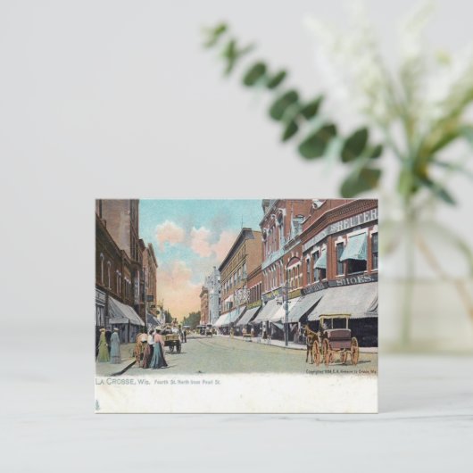 Old Postcard - La Crosse, Wisconsin, USA Postkarte (Stehend Vorderseite)