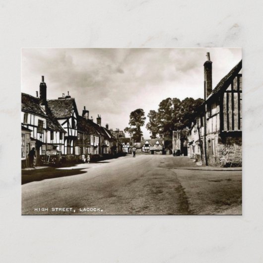 Old Postcard - Lacock, Wiltshire, England Postkarte (Vorderseite)