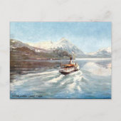 Old Postcard - Lake Thun, Interlaken, Schweiz Postkarte (Vorderseite)