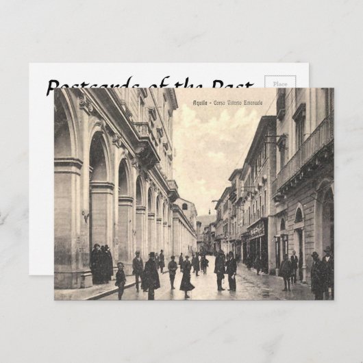 Old Postcard - L'Aquila, Abruzzo, Italien Postkarte (Vorne/Hinten)