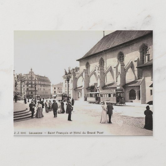 Old Postcard - Lausanne, Schweiz Postkarte (Vorderseite)