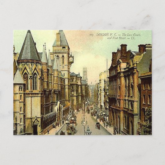 Old Postcard - Law Courts, London Postkarte (Vorderseite)