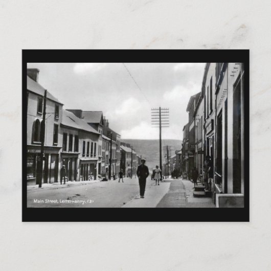 Old Postcard - Letterkenny, Grafschaft Donegal, Ir Postkarte (Vorderseite)