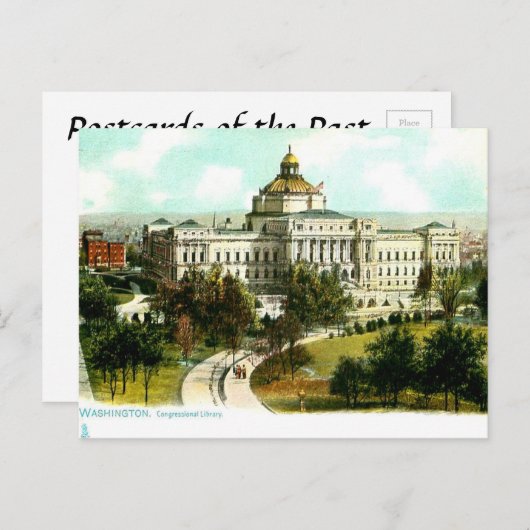 Old Postcard - Library of Congress, Washington, DC Postkarte (Vorne/Hinten)