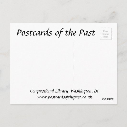 Old Postcard - Library of Congress, Washington, DC Postkarte (Rückseite)