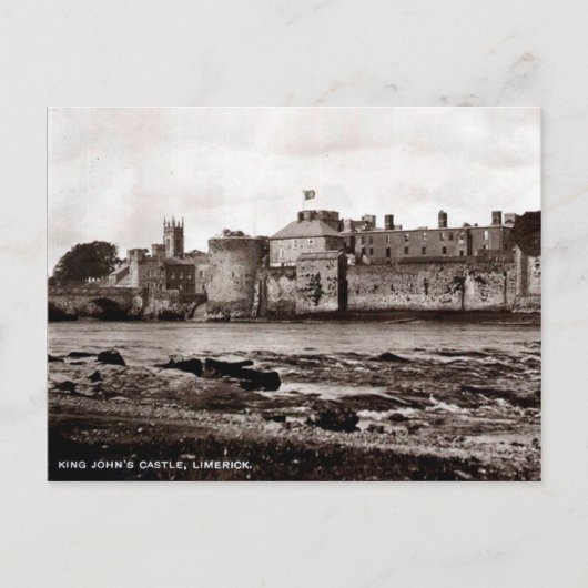 Old Postcard - Limerick, Irland Postkarte (Vorderseite)