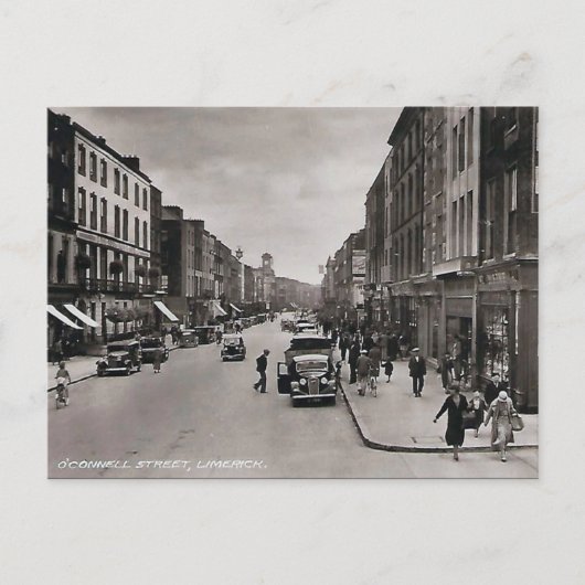 Old Postcard - Limerick, Irland Postkarte (Vorderseite)