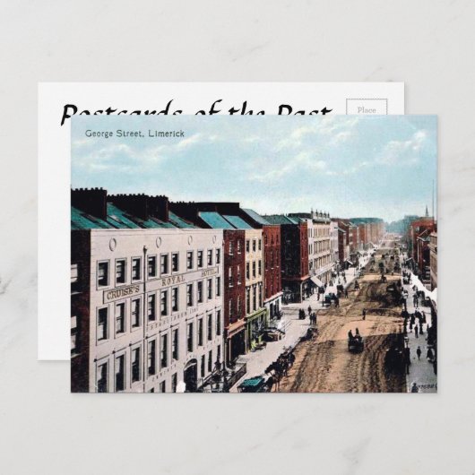Old Postcard - Limerick, Irland Postkarte (Vorne/Hinten)