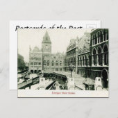 Old Postcard - Liverpool St Station, London Postkarte (Vorne/Hinten)